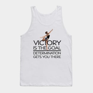 Gymnastics Victory Slogan Tank Top